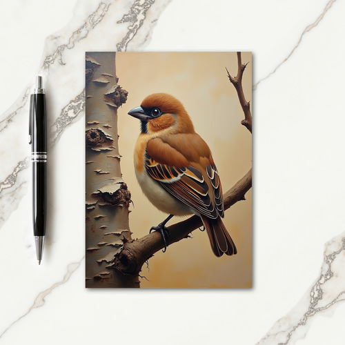 Fathers Day Avian Portrait Card