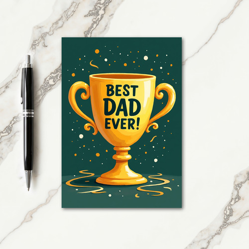 Fathers Day Award Design Card