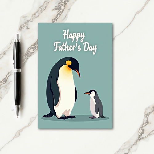 Fathers Day Birds Portrait Card