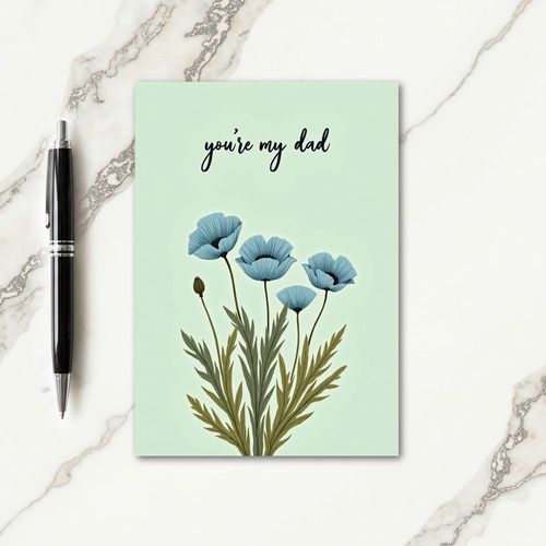 Fathers Day Blooms Art Card