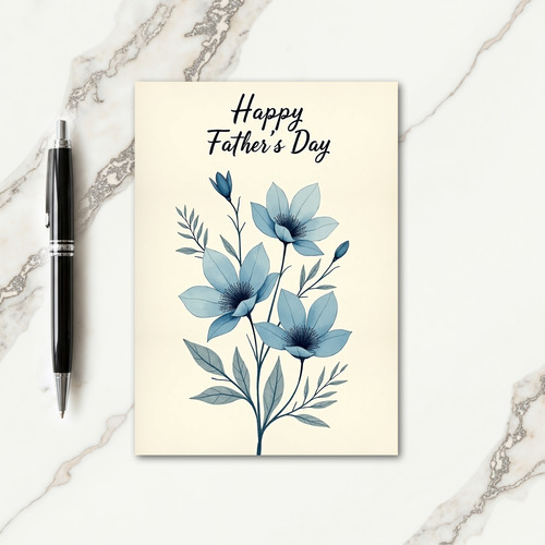 Fathers Day Blossom Art Card