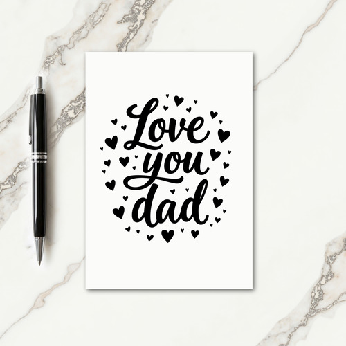 Fathers Day Calligraphy Card