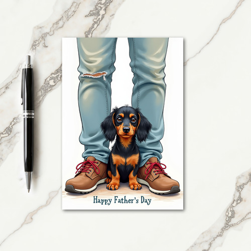 Fathers Day Canine Devotion Card
