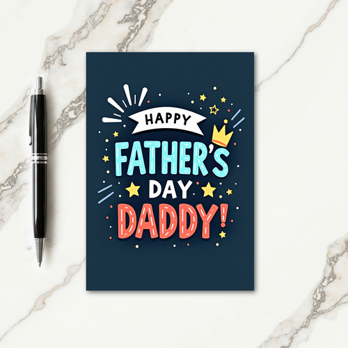 Fathers Day Crown Love Card