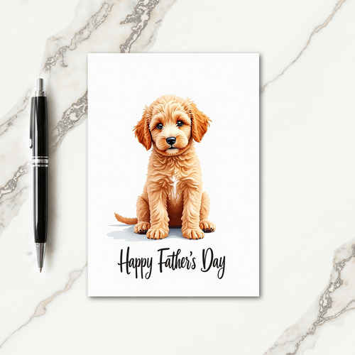 Fathers Day Cute Dog Card