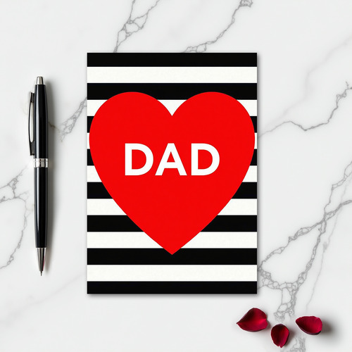 Fathers Day Dad Heart Card