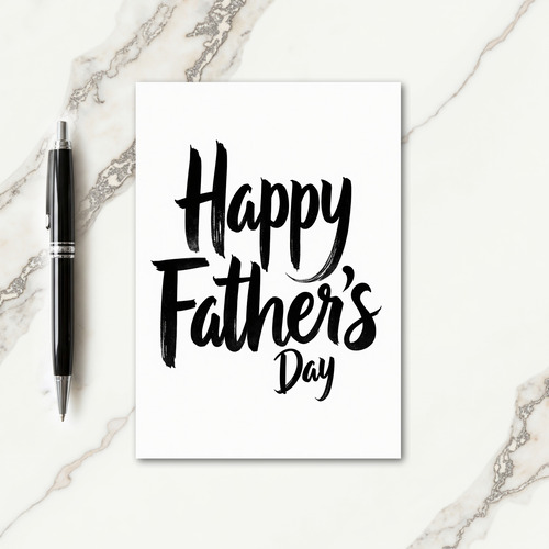Fathers Day Elegant Type Card