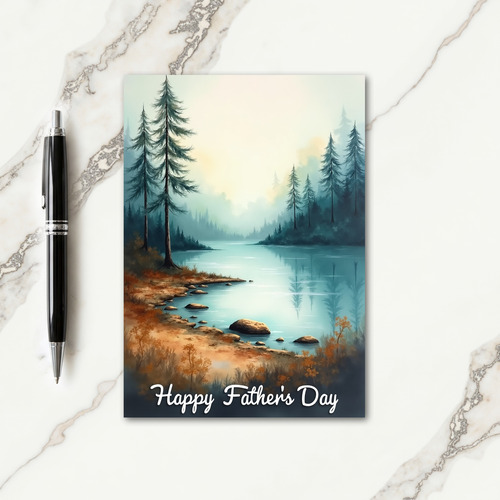 Fathers Day Evergreen View Card
