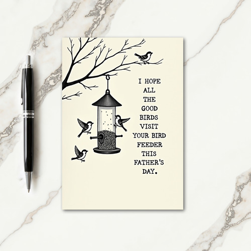 Fathers Day Feeder Art Card