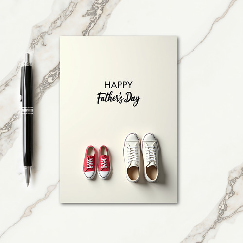 Fathers Day Footwear Art Card