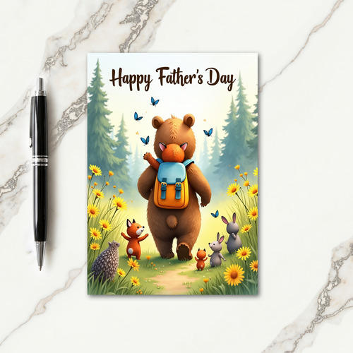 Fathers Day Forest Friends Card