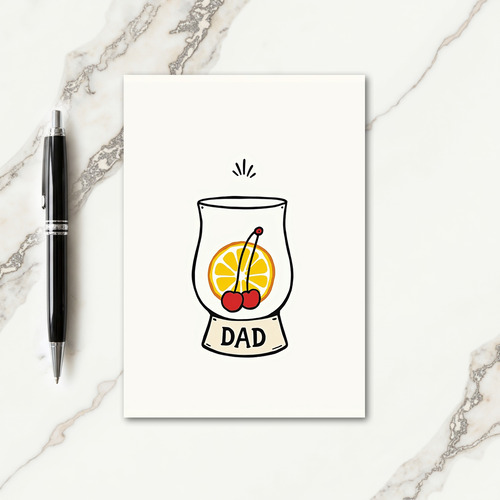 Fathers Day Fruit Drink Card