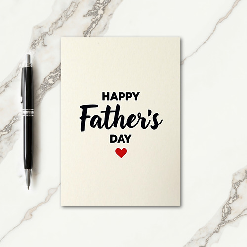 Fathers Day Graphic Heart Card