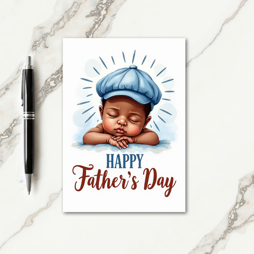 Fathers Day Illustration Infant Card