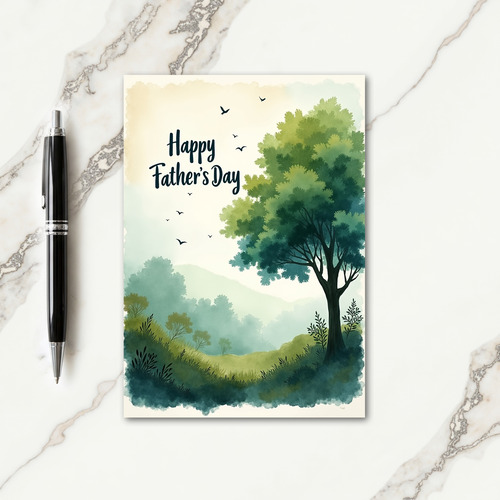 Fathers Day Landscape Card
