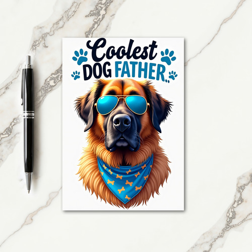 Fathers Day Pet Portrait Card