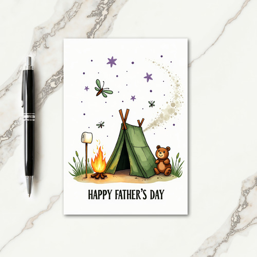 Fathers Day Plush Friend Card