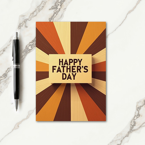 Fathers Day Rays Of Joy Card