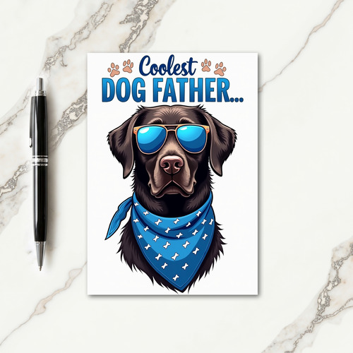 Fathers Day Retriever Shades Card