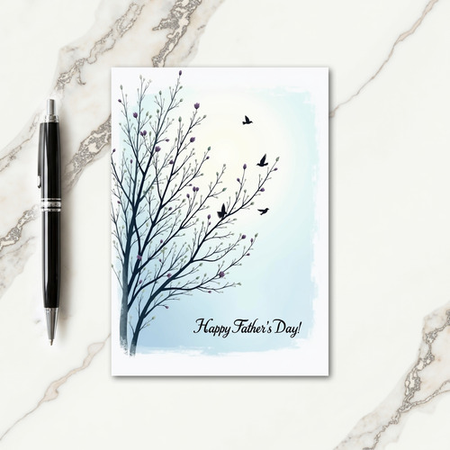 Fathers Day Scene Art Card