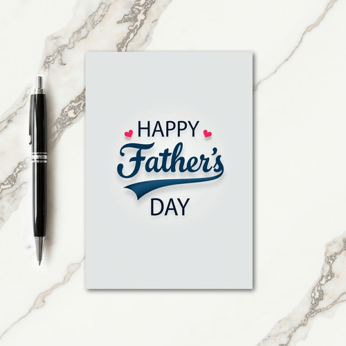 Fathers Day Script Art Card