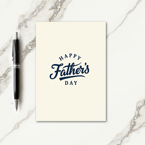 Fathers Day Script Text Card