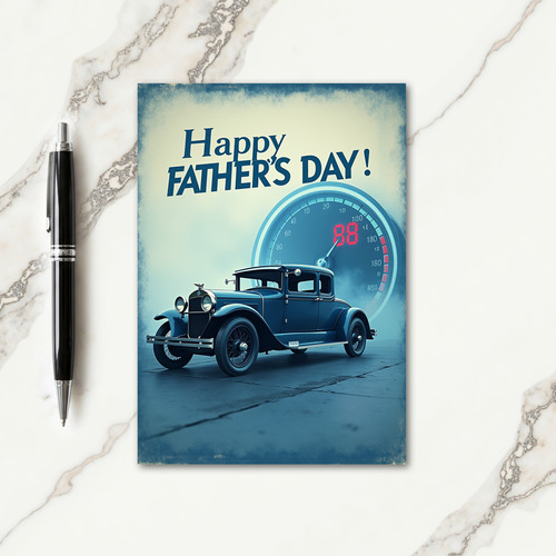 Fathers Day Speedometer Art Card