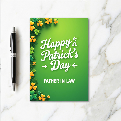 Fathers Day St Patricks Day Card