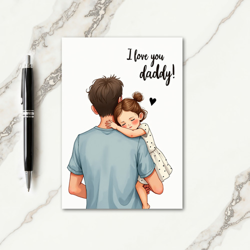 Fathers Day Tender Scene Card