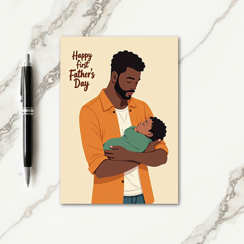 Fathers Day Tenderness Scene Card