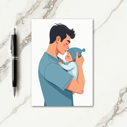 Fathers Day Tenderness Sketch Card