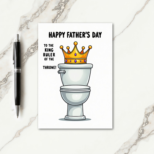 Fathers Day Throne Card