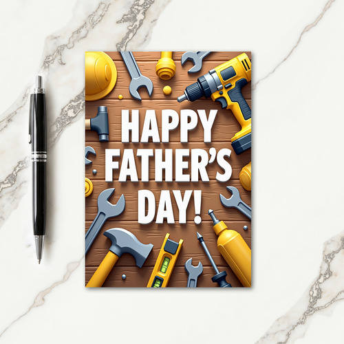 Fathers Day Toolkit Display Card