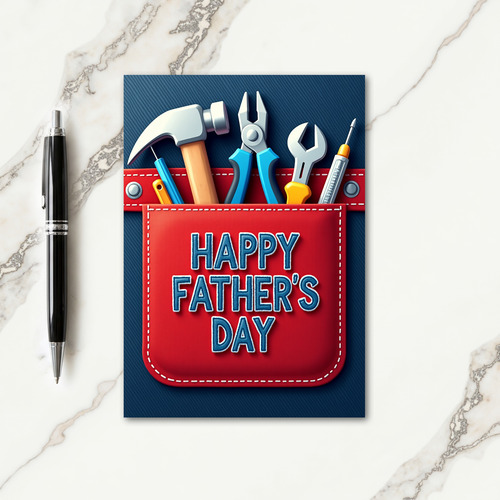 Fathers Day Tools Pocket Card