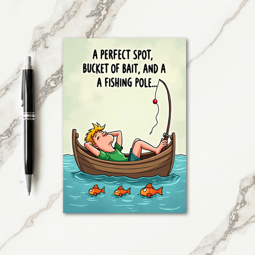 Fathers Day Tranquil Waters Card