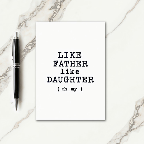 Fathers Day Typewriter Card