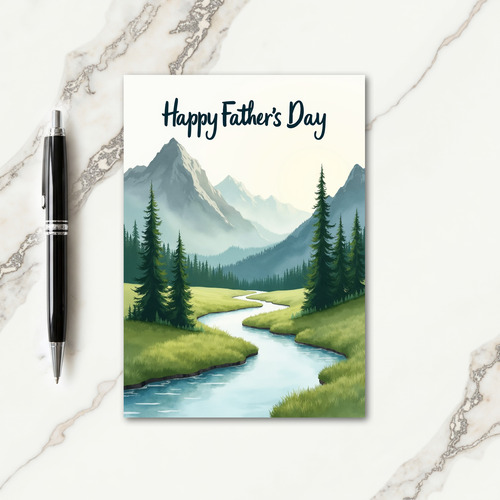 Fathers Day Valley View Card