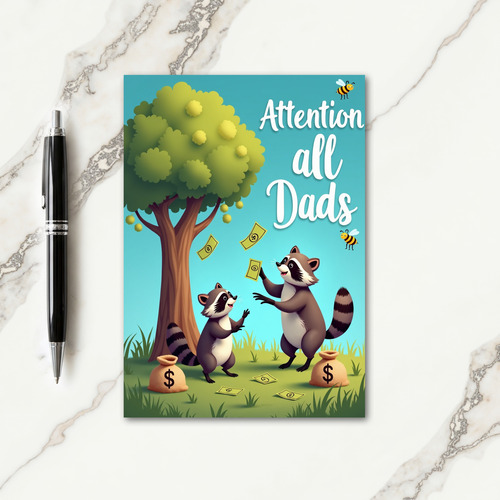 Fathers Day Wealth Tree Card