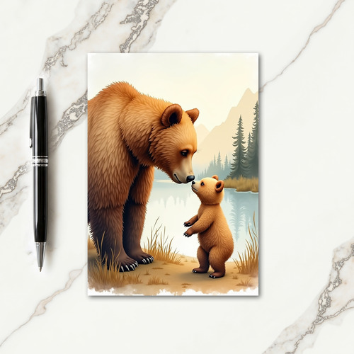 Fathers Day Wilderness Scene Card