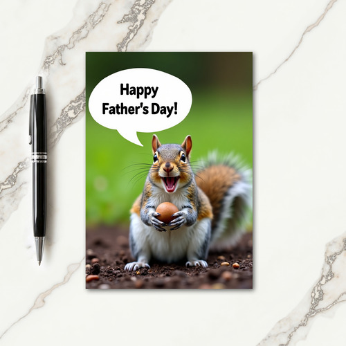 Fathers Day Woodland Gift Card