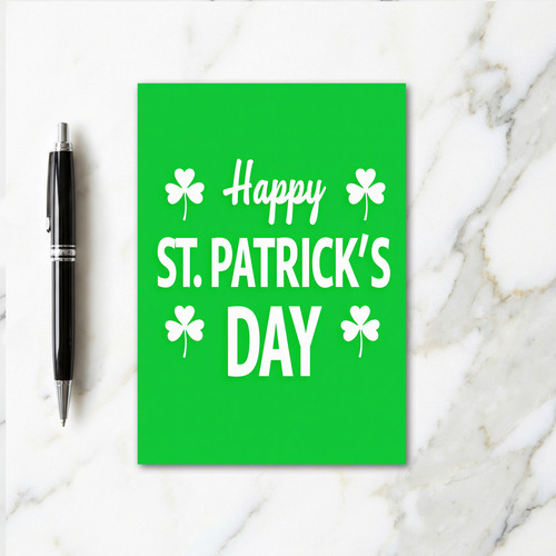 Faux Emboss St Patricks Day Card