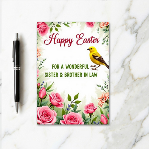 Faux Floral Springtime Card