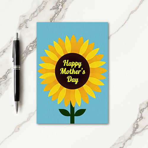 Faux Foil Blossom Mothers Day Card