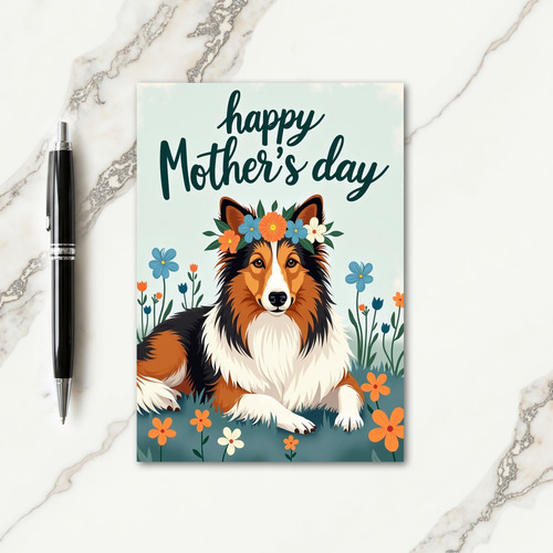 Faux Foil Dog Celebration Card