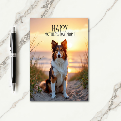 Faux Foil Dog Mothers Day Card