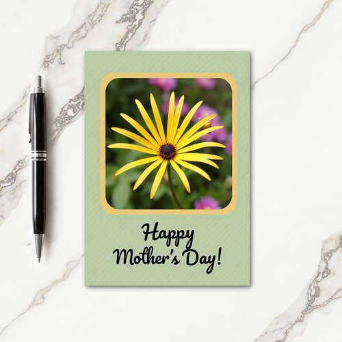 Faux Foil Floral Mothers Day Card
