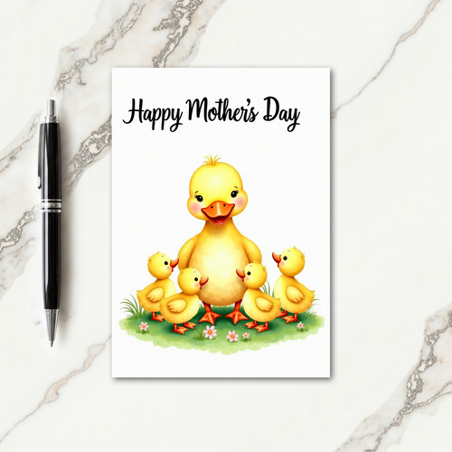 Faux Foil Happy Family Card