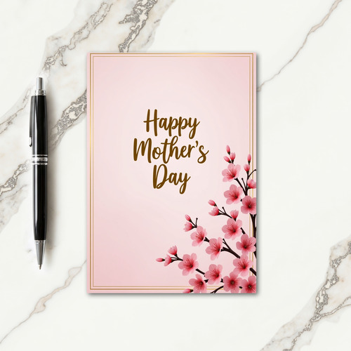 Faux Foil Mothers Day Card