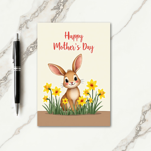 Faux Fur Happy Mothers Day Card