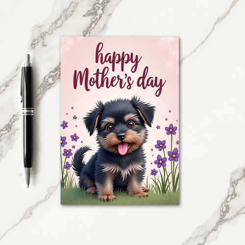 Faux Fur Puppy Love Card